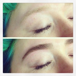 Teinture des sourcils